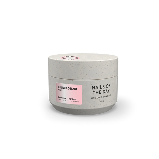 NAILSOFTHEDAY Builder Gel 90 — builder gel perlado para extensión de uñas, 15 ml