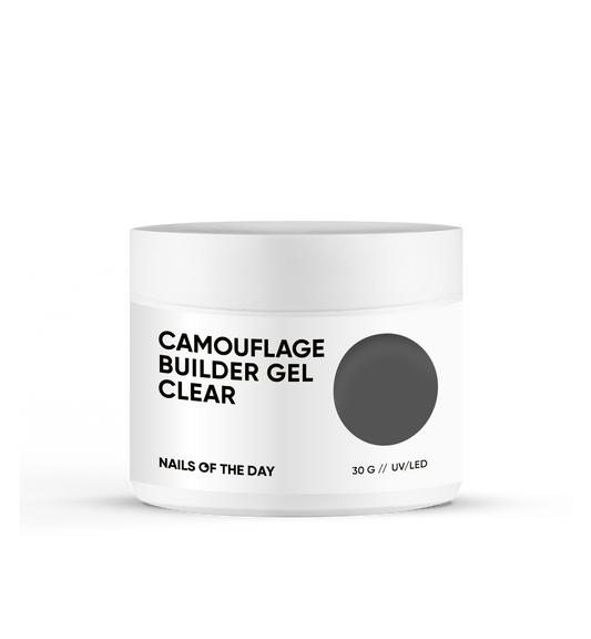 NAILSOFTHEDAY Gel constructor de camuflaje transparente — gel constructor de camuflaje espeso y transparente para uñas, 30 g