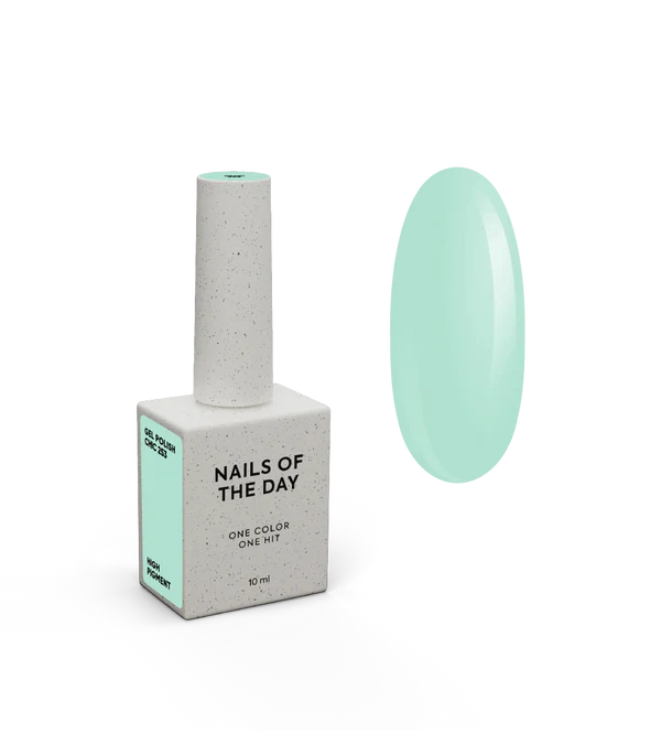 NAILSOFTHEDAY Gel Polish Chic — esmalte semipermanente turquesa pastel con cobertura en una capa, 10 ml