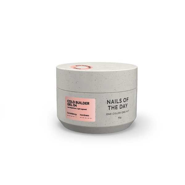 NAILSOFTHEDAY Cold Builder Gel 04 — gel constructor melocotón para extensión de uñas, 15 ml.