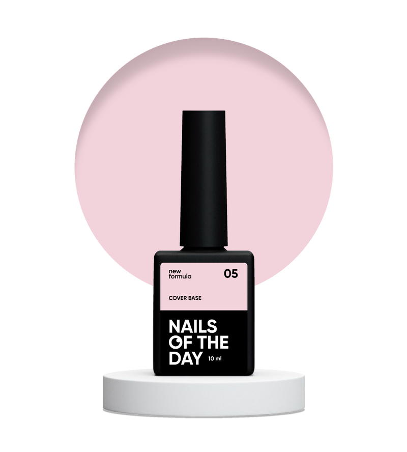 Nailsoftheday Cover base NEW Formula 05: base de camuflaje de caramelo frío para uñas, 10 ml