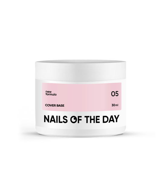 Nailsoftheday Base de cobertura NUEVA Fórmula 05 — capa base de camuflaje de caramelo frío para uñas, 30 ml
