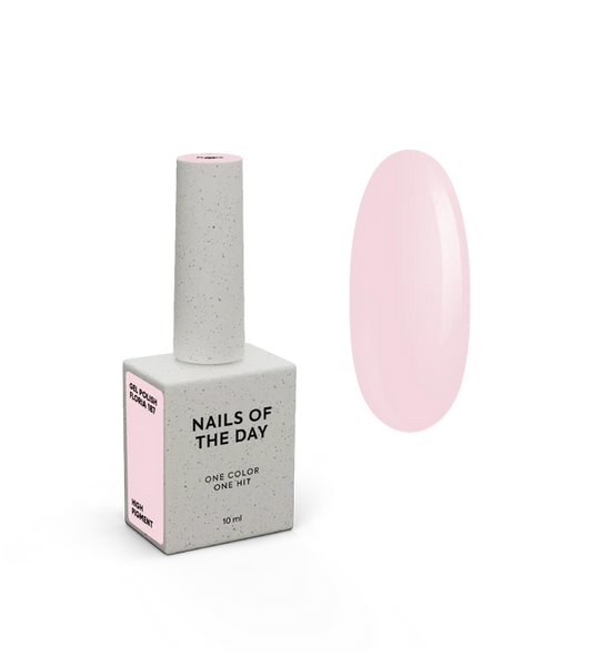 NAILSOFTHEDAY Gel Polish Floria — esmalte semipermanente rosa pastel con cobertura en una capa, 10 ml