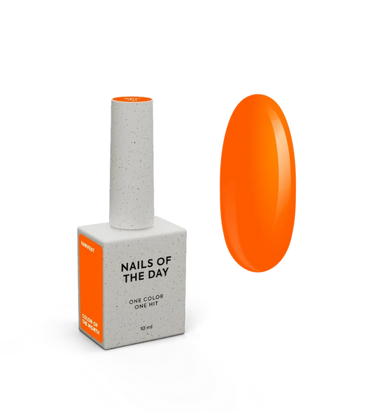 NAILSOFTHEDAY el Color del Mes de septiembre 2026 Harvest — naranja, cobertura en una sola capa, 10 ml