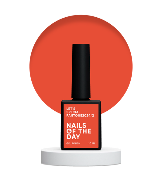 NAILSOFTHEDAY Let's Special Pantone2024/2 - esmalte de uñas en gel monocapa salmón/zanahoria, 10 ml