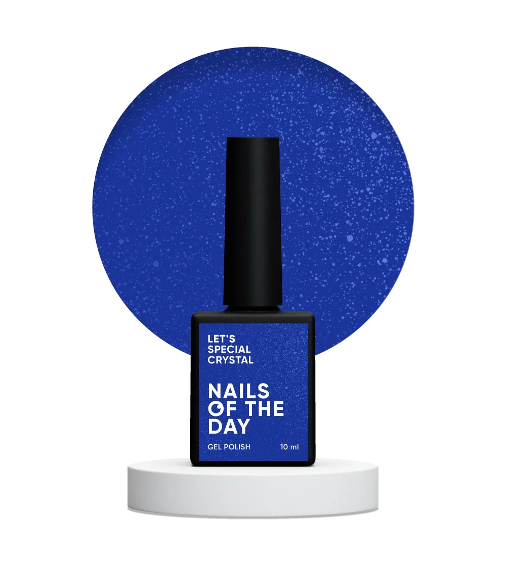 NAILSOFTHEDAY Let’s Special Crystal — un esmalte de color azul profundo con un fino brillo, que ofrece cobertura completa en una sola capa, 10 ml.