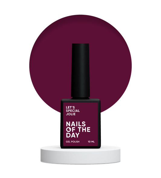 NAILSOFTHEDAY Let's Special Jolie — esmalte de uñas en gel Marsala que cubre una capa, 10 ml