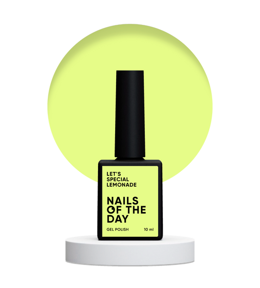 NAILSOFTHEDAY Let's Special Lemonade — esmalte de uñas en gel pastel limón que cubre una capa, 10 ml