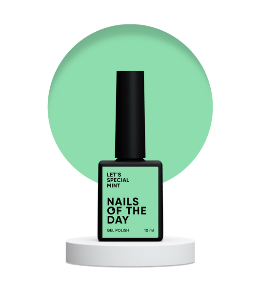 NAILSOFTHEDAY Let's Special Mint — esmalte de uñas en gel que cubre las uñas en una sola capa, 10 ml