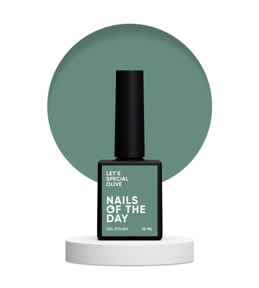 NAILSOFTHEDAY Let's Special Olive — esmalte de uñas en gel frío oliva que cubre una capa, 10 ml