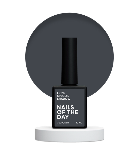 NAILSOFTHEDAY Let's Special Shadow - esmalte de uñas en gel gris claro que cubre una capa, 10 ml