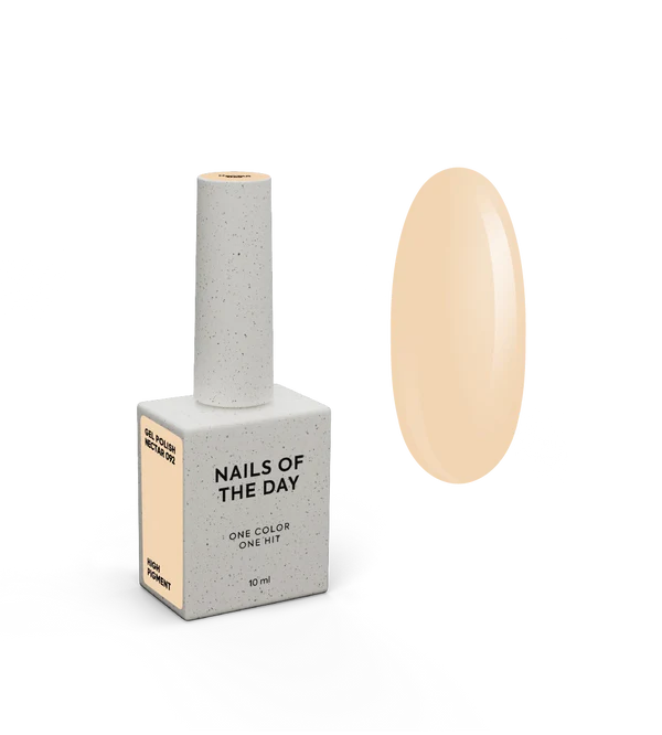 NAILSOFTHEDAY Gel Polish Nectar — esmalte semipermanente melocotón pastel con cobertura en una capa, 10 ml