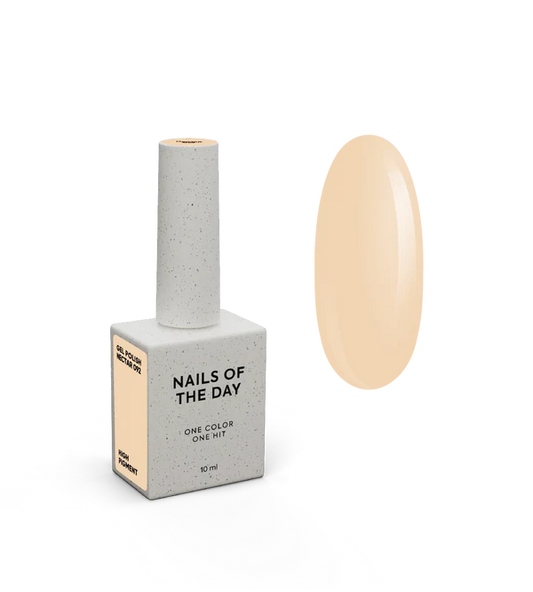NAILSOFTHEDAY Gel Polish Nectar — esmalte semipermanente melocotón pastel con cobertura en una capa, 10 ml
