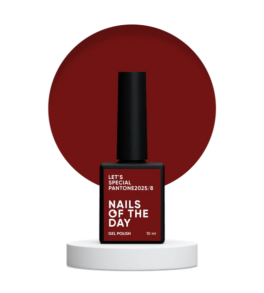 NAILSOFTHEDAY Let's Special Pantone2025/8 - Esmalte de uñas en gel One Coat Deep Wine Red 10ml