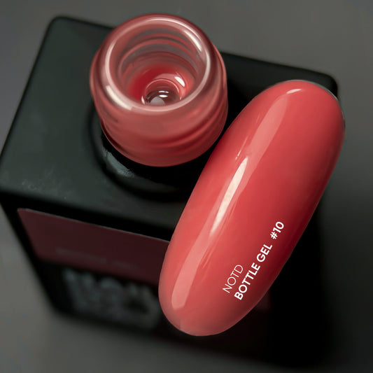 NAILSOFTHEDAY Botella gel 10 – gel ultrafuerte, la MISMA botella legendaria, 30 ml