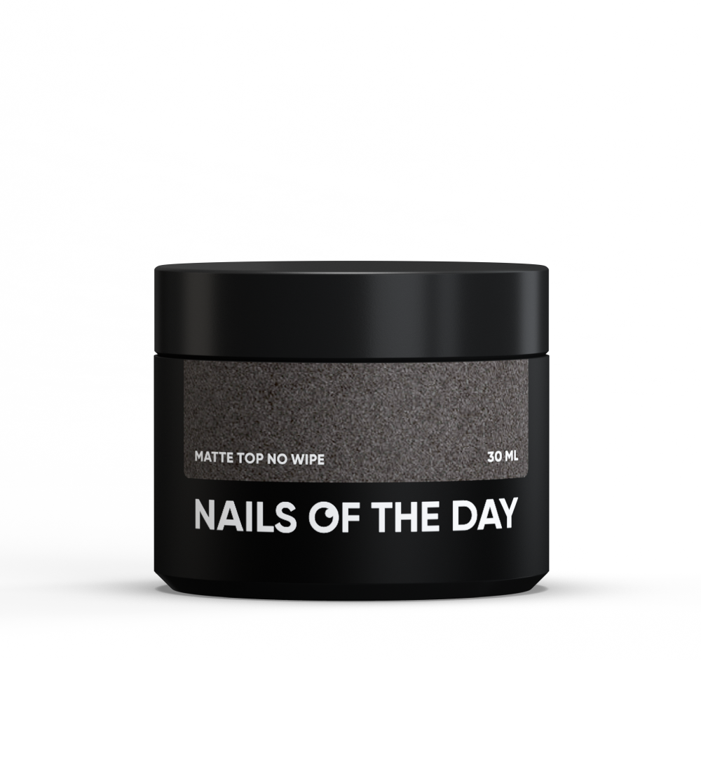 NAILSOFTHEDAY Matte top sin toallita – top mate sin capa pegajosa para uñas, 30 ml