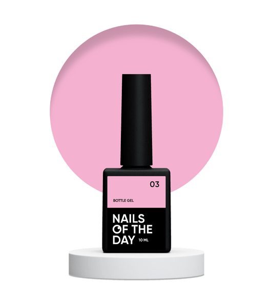 NAILSOFTHEDAY Frasco de gel 03 – gel ultrafuerte rosa claro, 10 ml