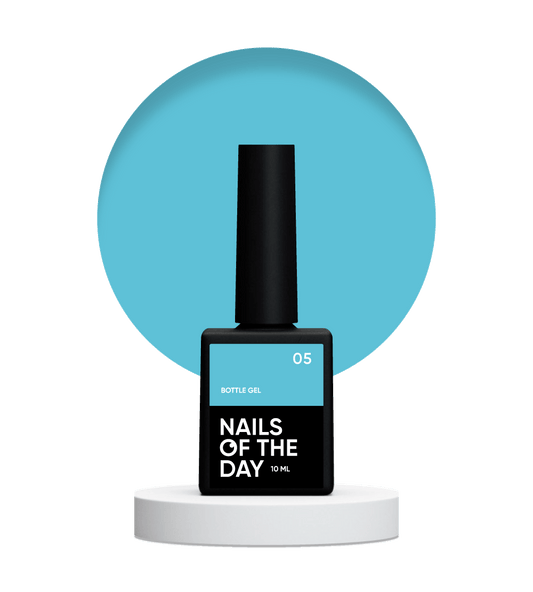 NAILSOFTHEDAY Frasco de gel 05 – gel súper fuerte (azul cielo), 10 ml