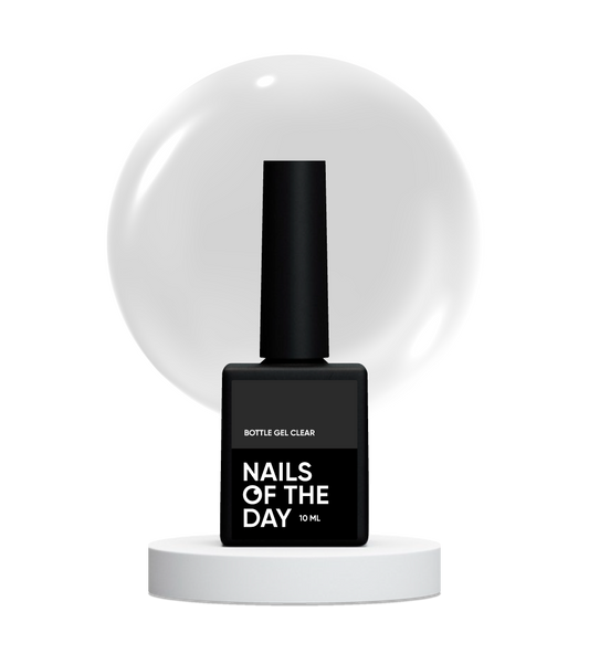 NAILSOFTHEDAY Frasco de gel transparente – gel transparente ultrafuerte, 10 ml