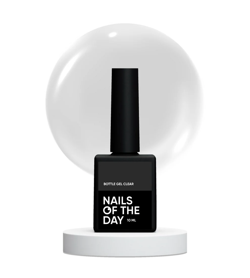 NAILSOFTHEDAY Bottle gel clear – gel transparente ultrafuerte, 10 ml