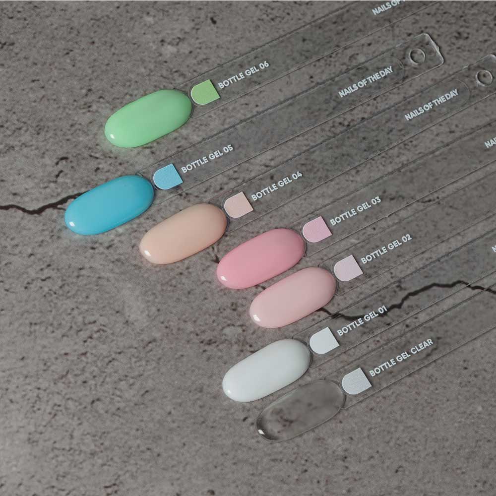 NAILSOFTHEDAY Frasco de gel transparente – gel transparente ultrafuerte, 10 ml