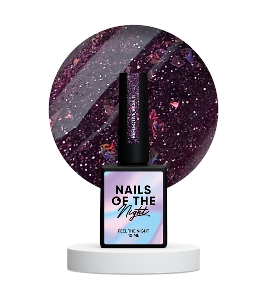 NAILSOFTHENIGHT Base reflectante 11 — base reflectante de camuflaje con brillo, 10 ml