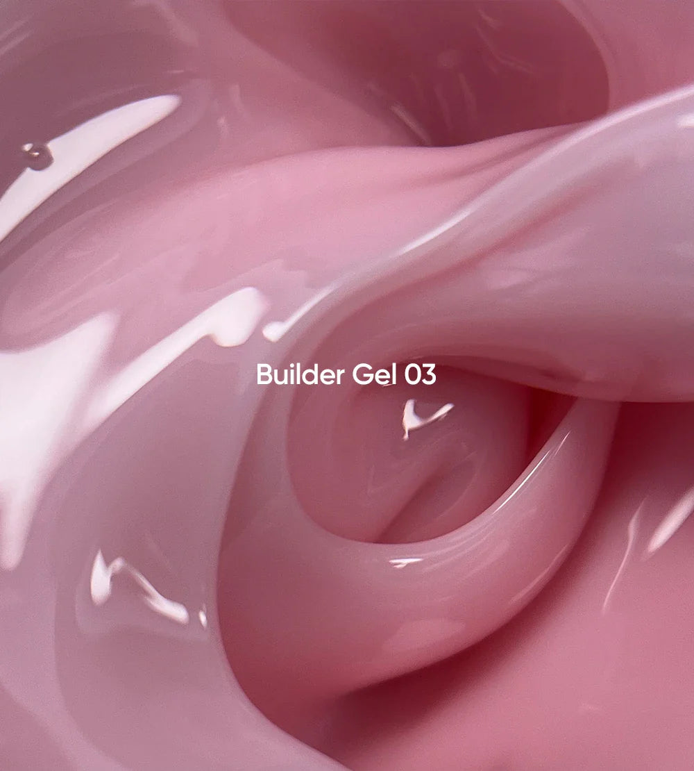 NAILSOFTHEDAY Builder Gel 03 — gel rosa suave para extensiones de uñas, 15ml-30 ml