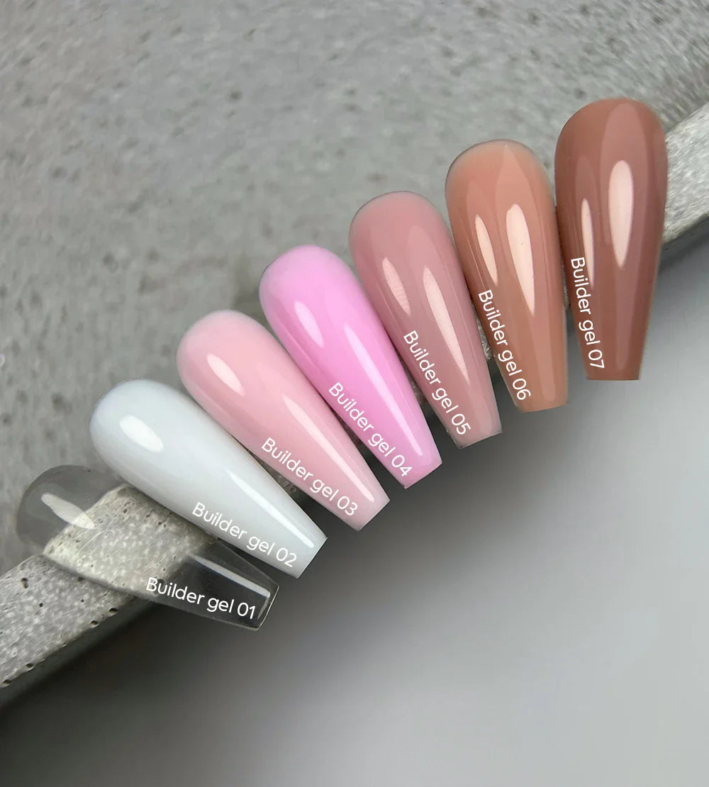 NAILSOFTHEDAY Builder Gel 03 — gel rosa suave para extensiones de uñas, 15ml-30 ml