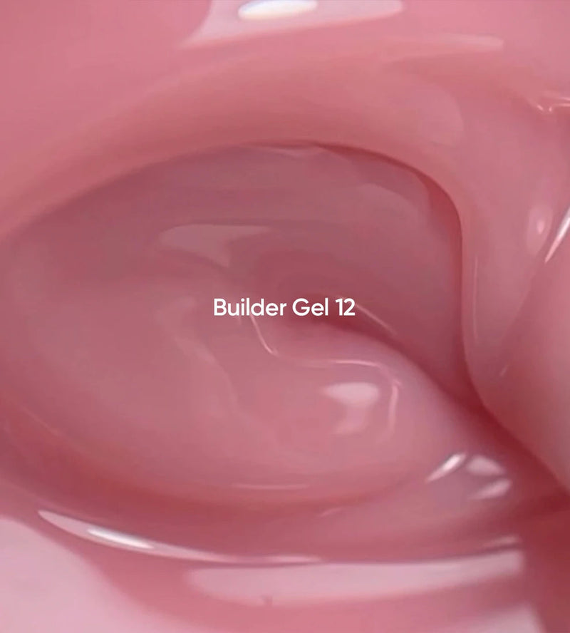 NAILSOFTHEDAY Builder Gel 12 — gel rosa nude para extensiones de uñas, 15ml-30 ml