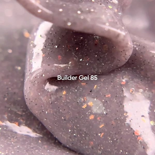 NAILSOFTHEDAY Builder Gel 85 — builder gel rosa-lechoso reflectante con brillo opal, 15 ml