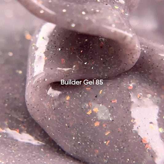 NAILSOFTHEDAY Builder Gel 85 — builder gel rosa-lechoso reflectante con brillo opal, 15 ml