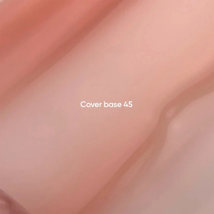 NAILSOFTHEDAY Cover Base 46 Light Pigment – base para uñas rosa empolvado semitransparente con pigmentación ligera, 10 ml