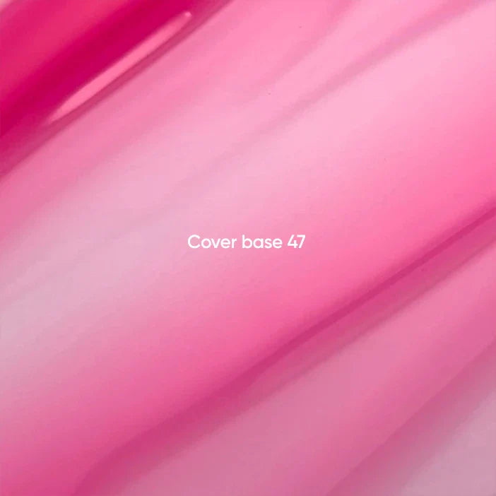 NAILSOFTHEDAY Cover base 47 light pigment: recubrimiento base translúcido de color rosa intenso ligeramente pigmentado para uñas, 10 ml