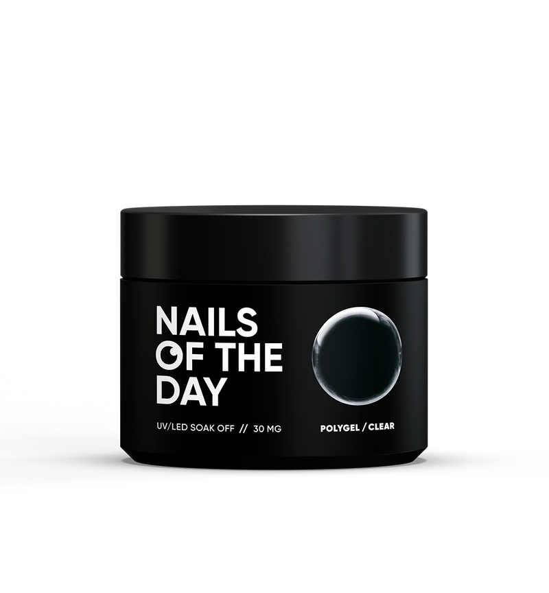 NAILSOFTHEDAY Polygel Clear— Polygel de grano fino, transparente 30 g