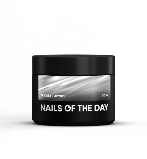 NAILSOFTHEDAY Toallita superior brillante - superficie brillante con una capa pegajosa, sin filtros UV, 30 ml