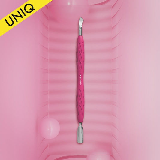 Empujador Para Manicura Con Mango De Silicona "Gummy" UNIQ 10 TYPE 4.2