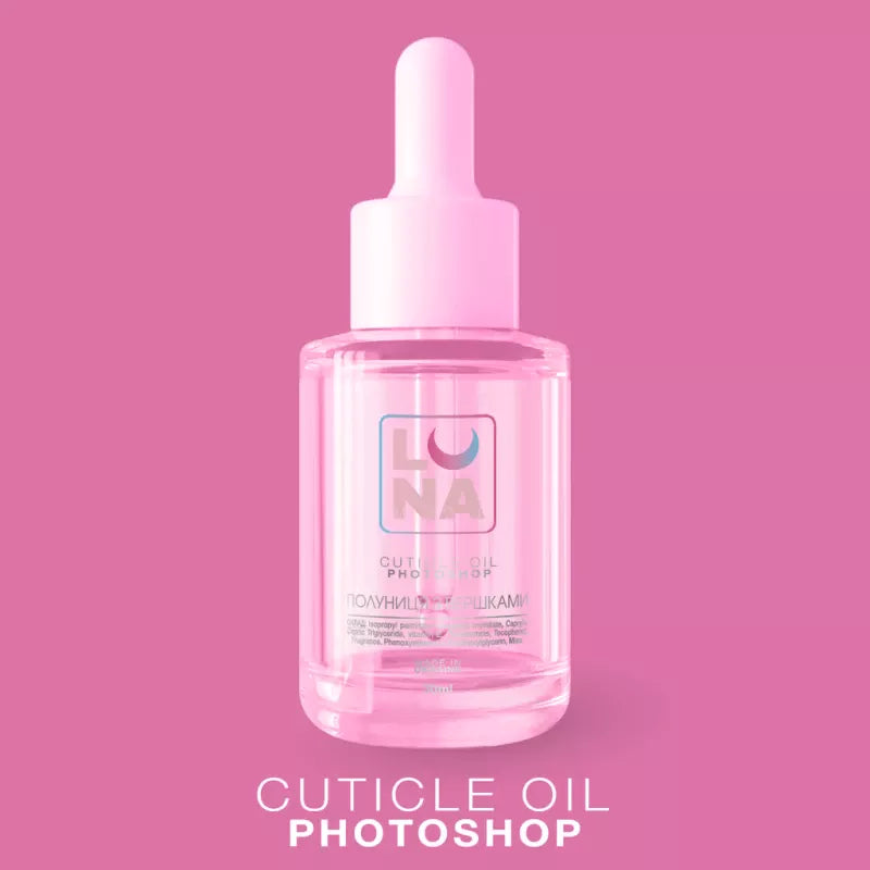 Lunamoon Photoshop Oil Dry Cuticle Oil with Strawberry with Cream 30ml