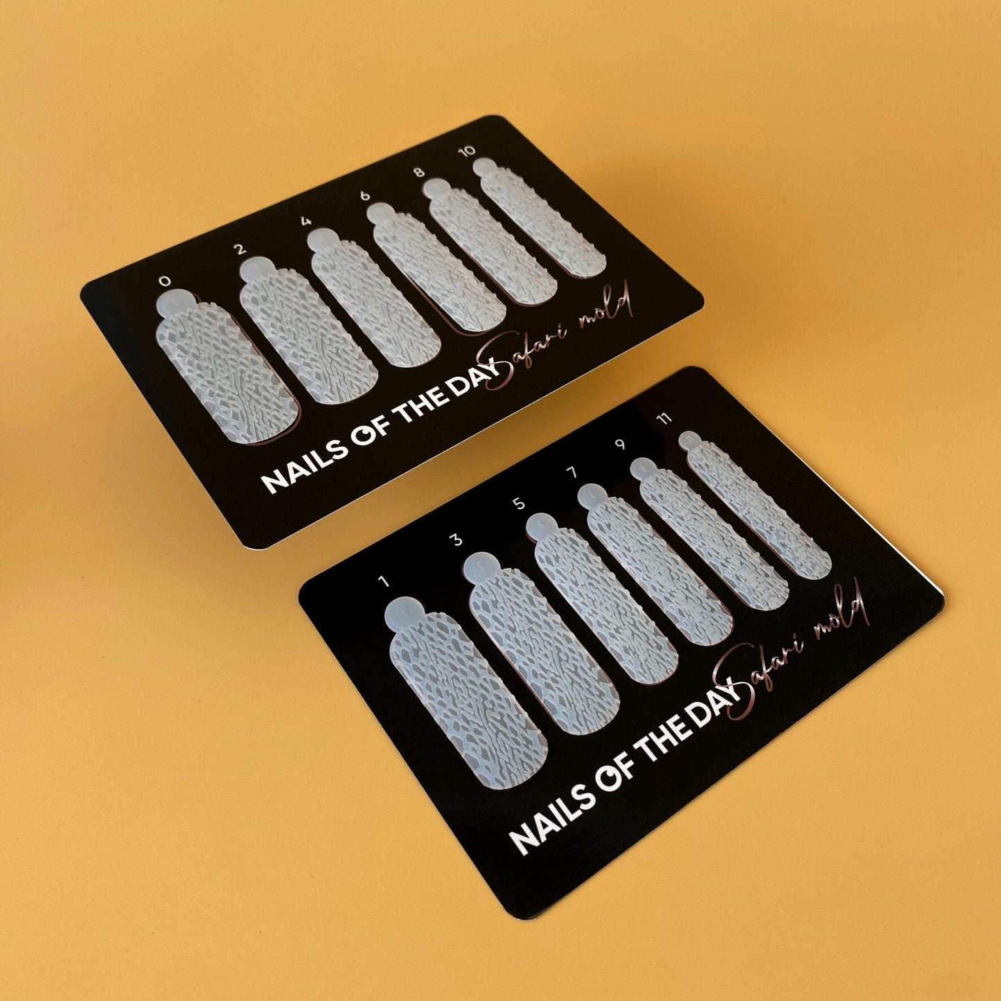 NAILSOFTHEDAY Serpiente Safari Salvaje, forma de silicona;12 piezas/caja: moldes de silicona para formas superiores/serpiente (Tipo 12), 12 piezas en una caja de marca.